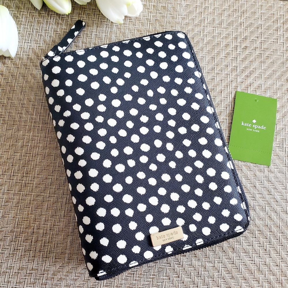 Kate spade laurel way printed polka dot musical dot organizer planner agenda